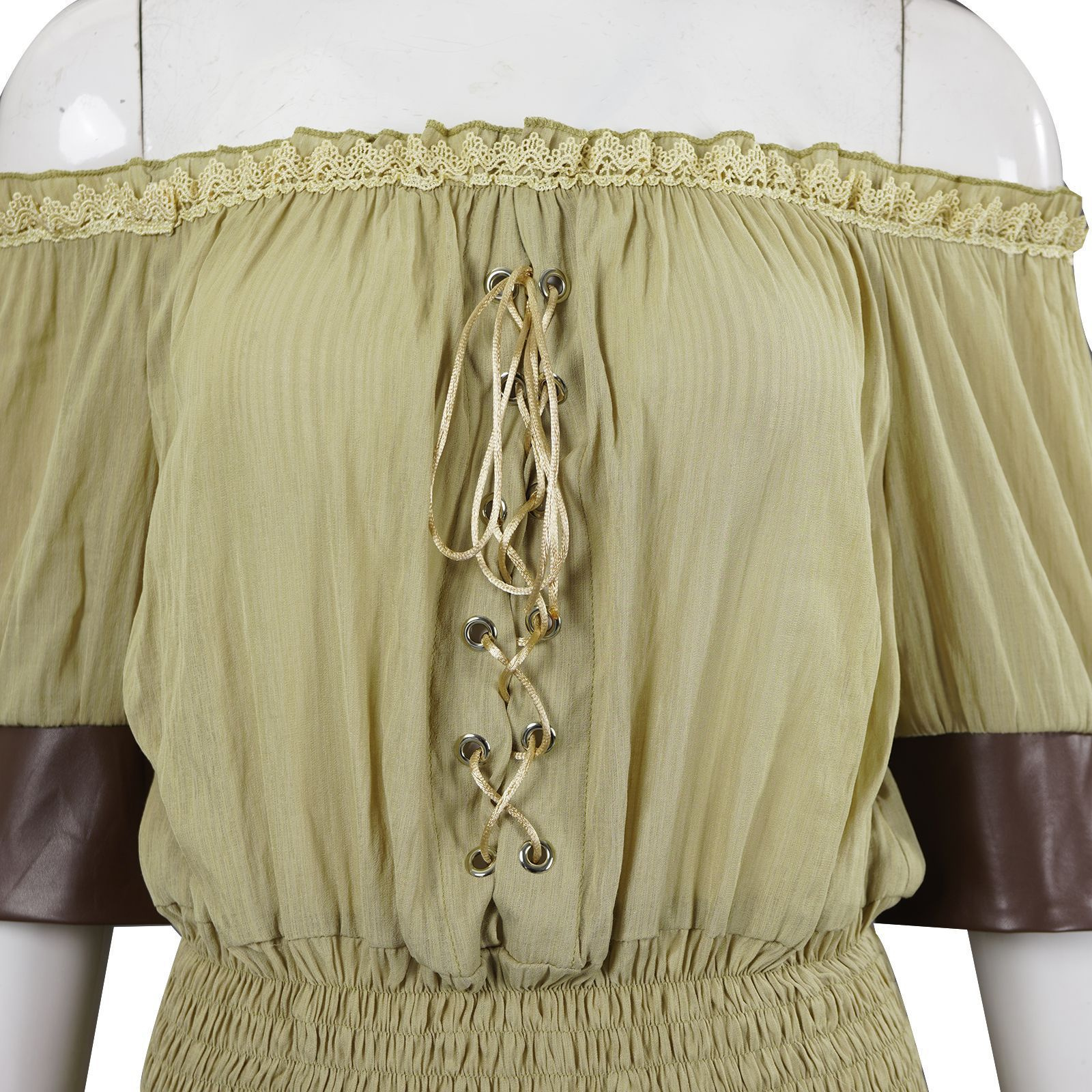 Blusa Pirata Renascentista Fem - Blouse Off Shoulder avaliação e preço