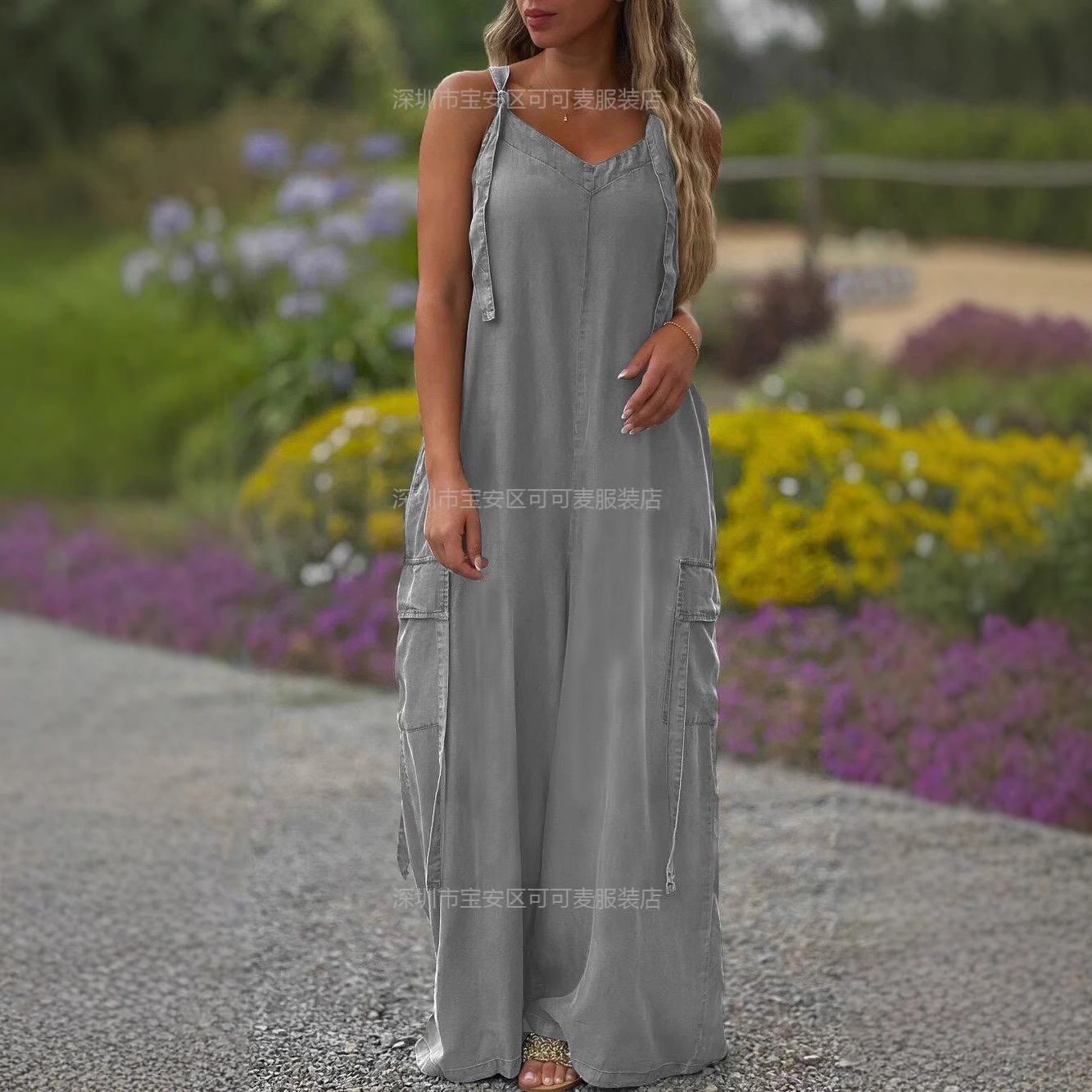 Macacão solto de verão casual  - Jumpsuit Linen Relaxed avaliação e preço