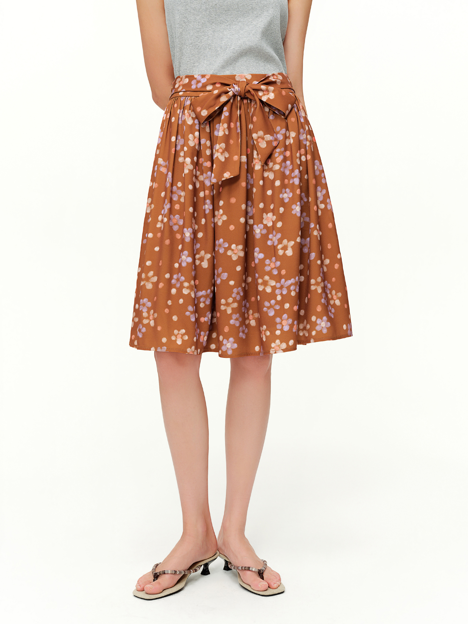 Conjunto Retro DUSHU para Mulh - Midi Skirt Floral avaliação e preço