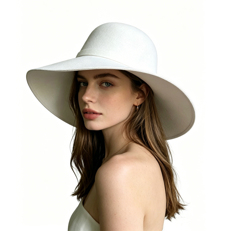 Chapéu Feminino Branco em Form - Hat Floppy Wide avaliação e preço