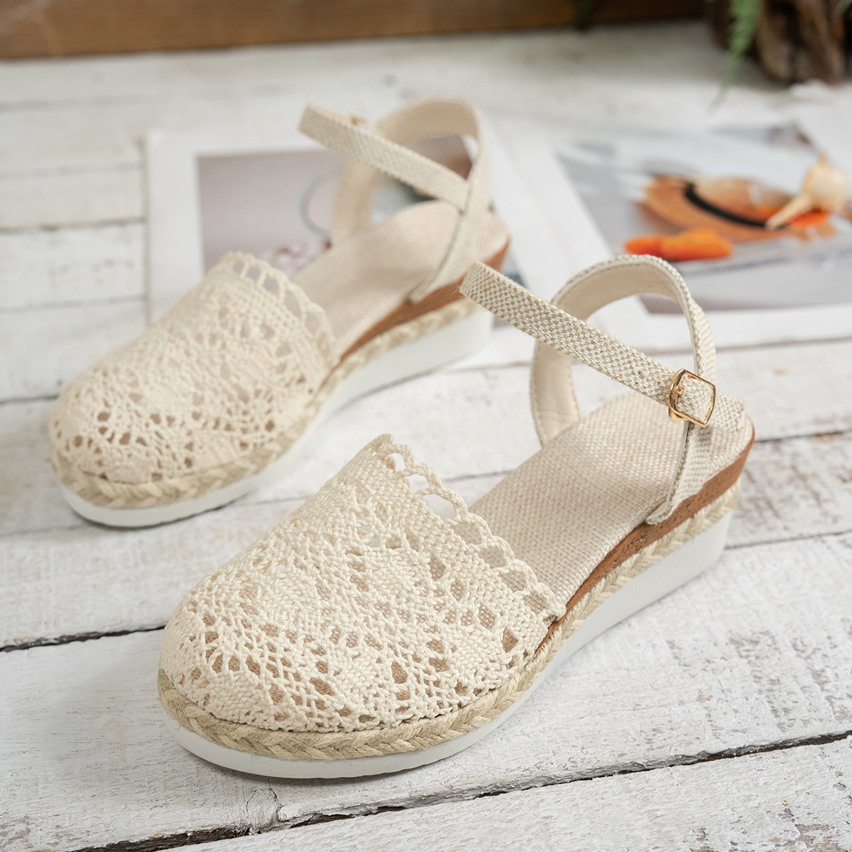 Mulheres sandálias de cunha 20 - Wedge Espadrille Women avaliação e preço