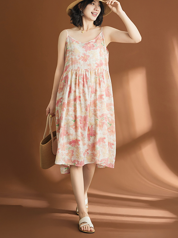Vestido Casual Feminino de Alg - Linen Dress Wrap avaliação e preço