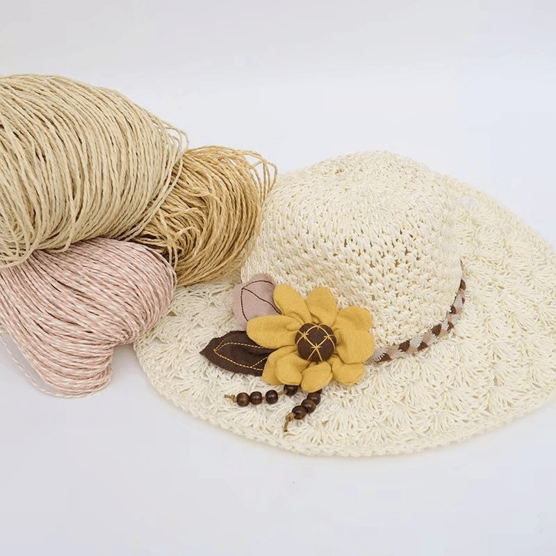 200g 2ply algodão ráfia fio pa - Crochet Bag Raffia avaliação e preço