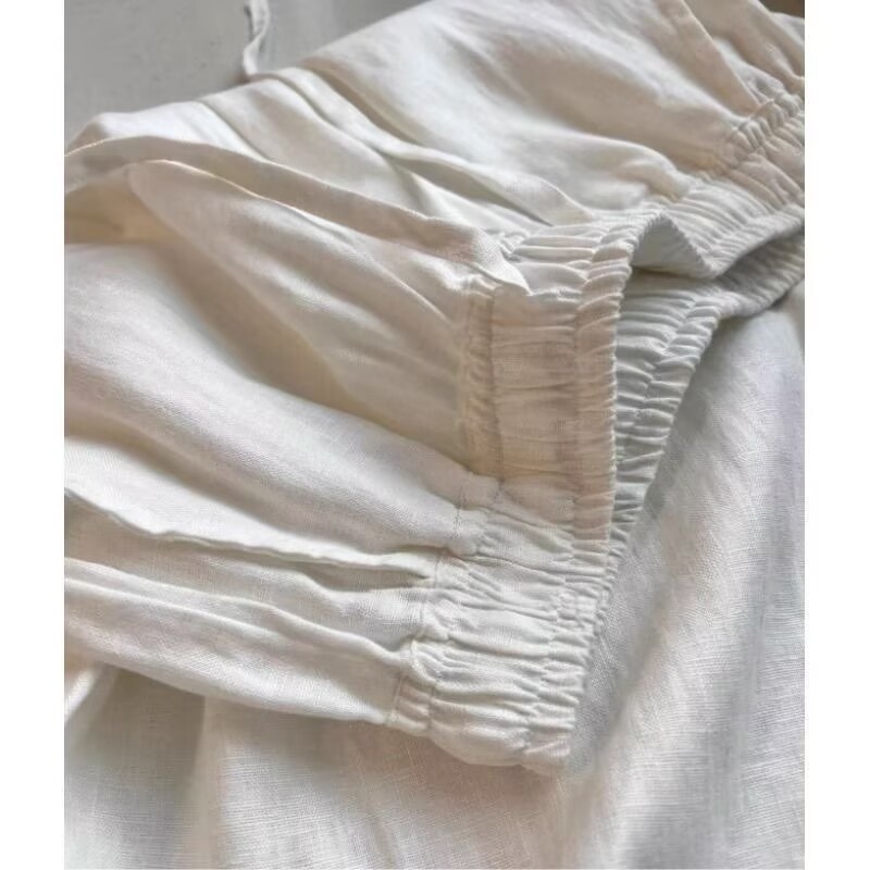 Conjunto Feminino Coreano de C - Linen Pant Wide avaliação e preço