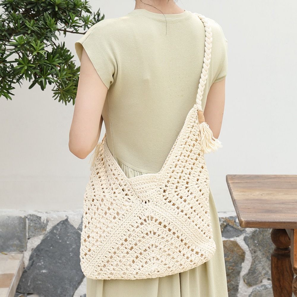 Bolsa de Ombro Boêmia Simples  - Tote Bag Beach avaliação e preço