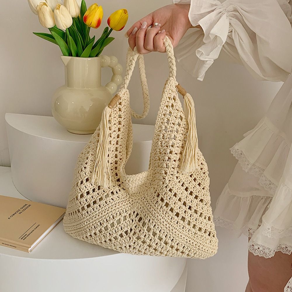 Bolsa de Ombro Boêmia Simples  - Tote Bag Beach avaliação e preço