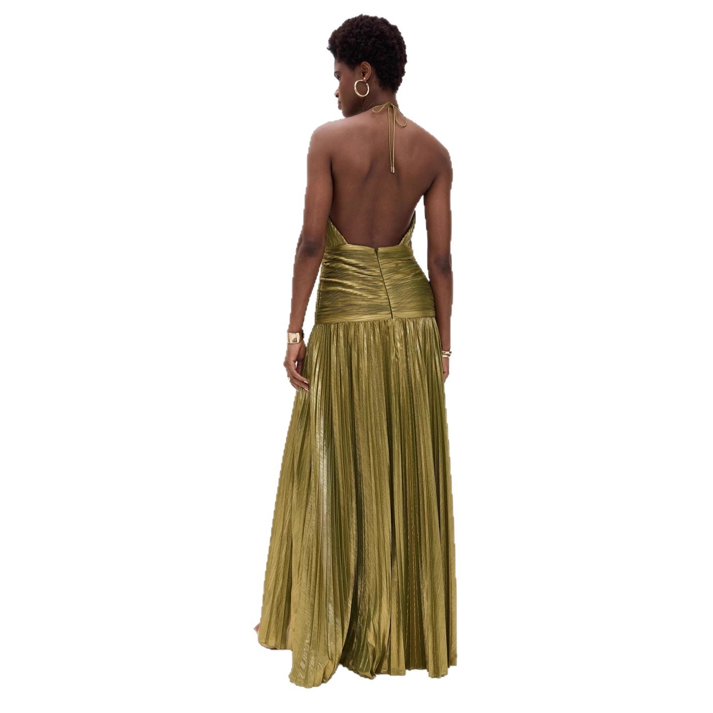 Vestido de Festa Elegante Sem  - Maxi Dress Halter avaliação e preço