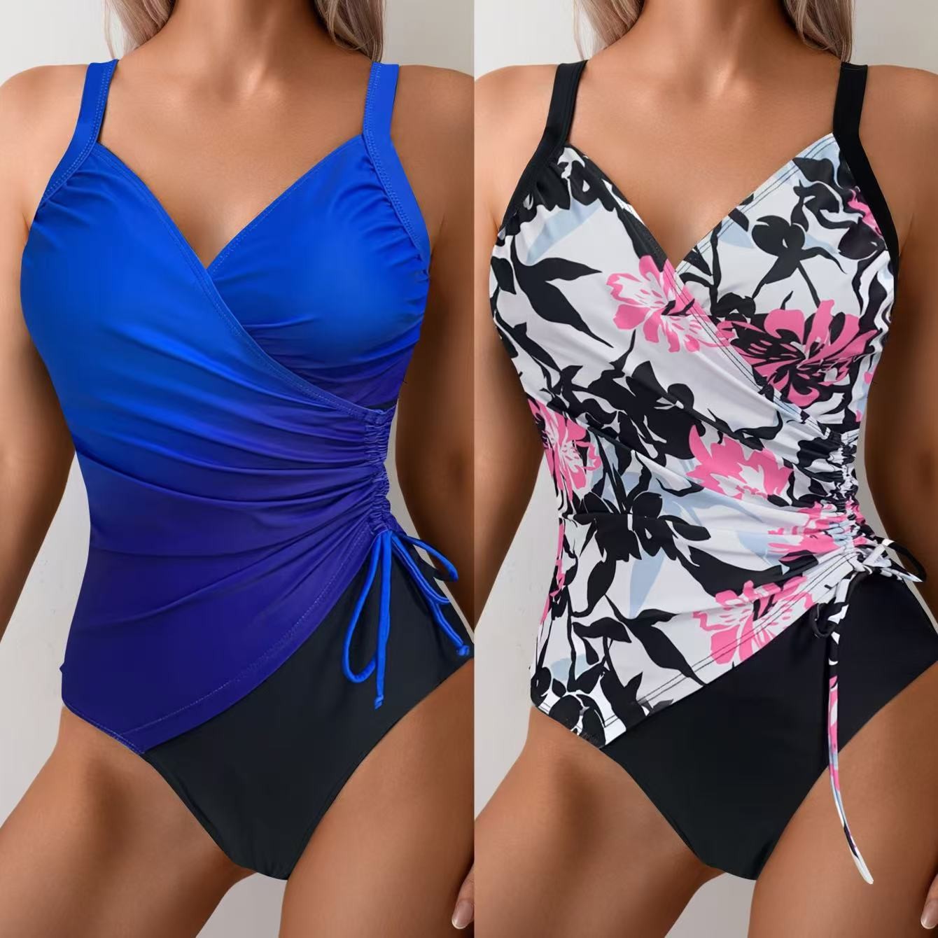 Tankini Feminino com Controle  - Swimsuit Bikini Ruched avaliação e preço