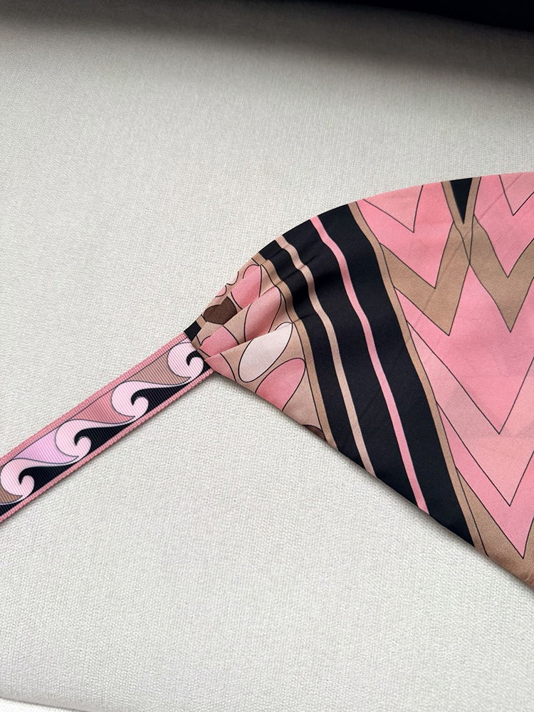 Lenço de Seda com Estampa Geom - Headband Summer Knit avaliação e preço