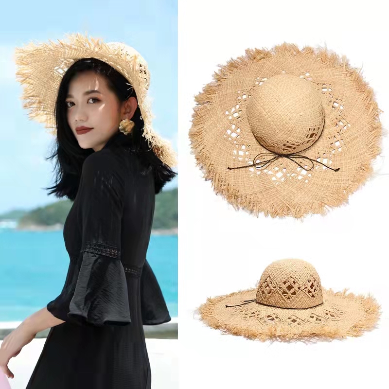 Novas mulheres verão natural r - Hat Floppy Wide avaliação e preço