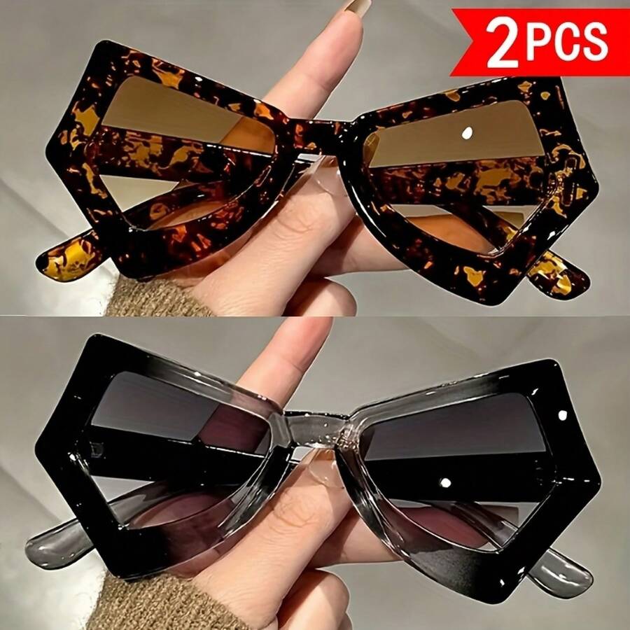 Conjunto de duas peças, cores  - Sunglasses Cat Eye avaliação e preço