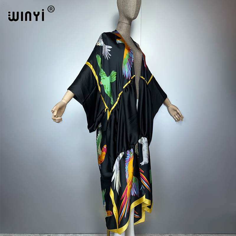 Winyi impressão boho quimono m - Cover Up Kaftan avaliação e preço