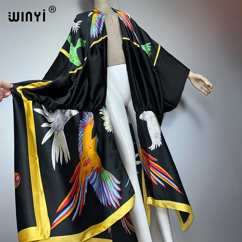 Winyi impressão boho quimono m - Cover Up Kaftan avaliação e preço