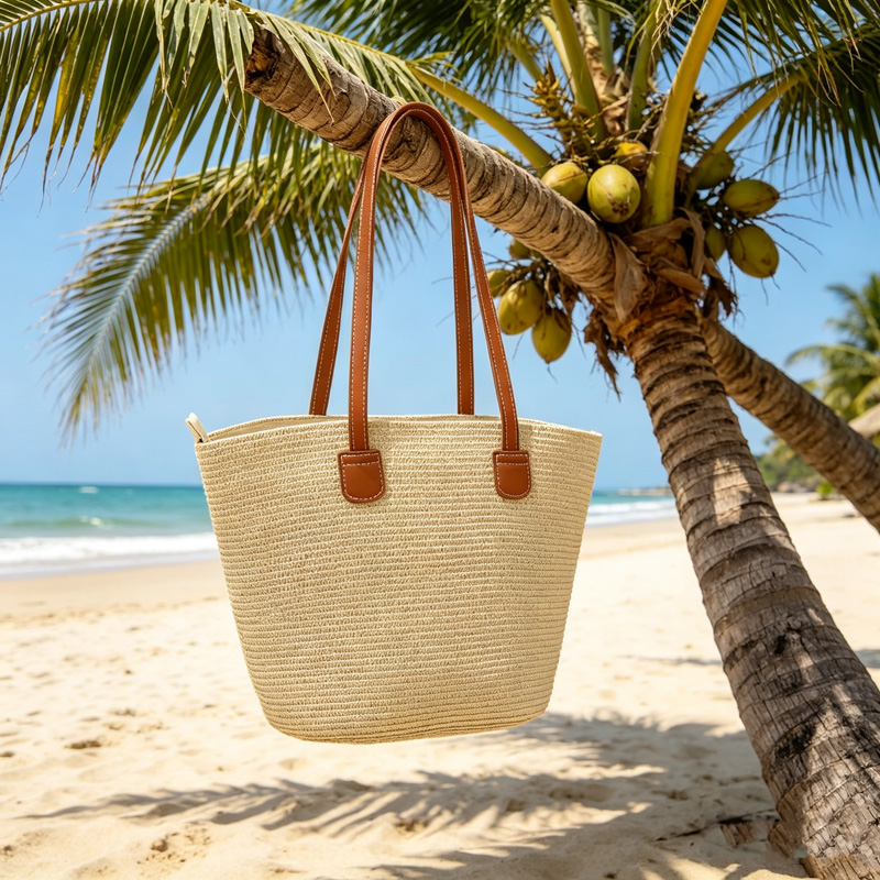 CLAREGQI Bolsa de Palha Femini - Tote Bag Beach avaliação e preço