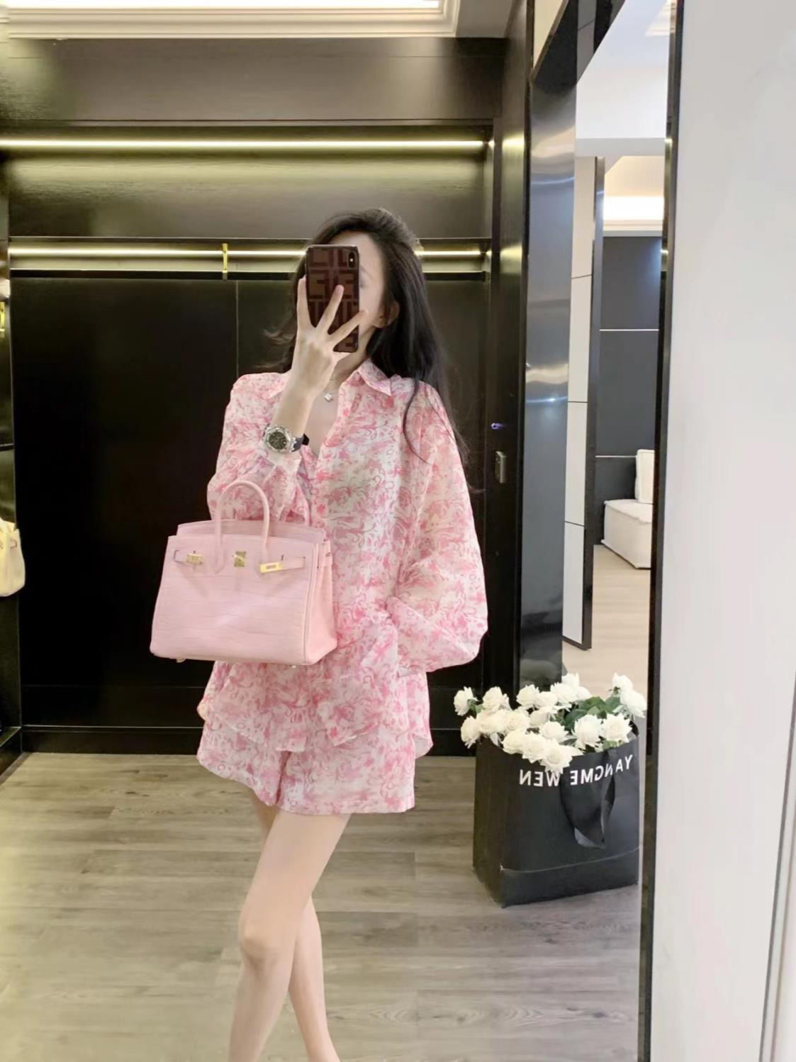 Conjuntos curtos com proteção  - Romper Floral Print avaliação e preço