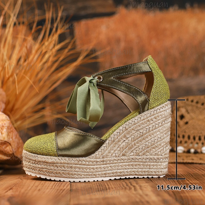 Sandálias Casuais Femininas de - Wedge Espadrille Women avaliação e preço