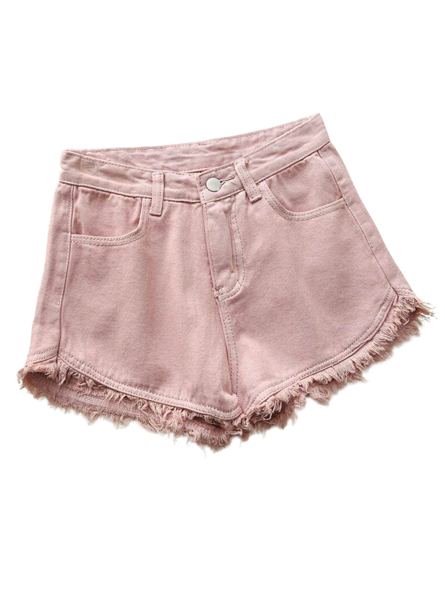 Shorts Jeans Femininos de Cint - Shorts Denim Frayed avaliação e preço
