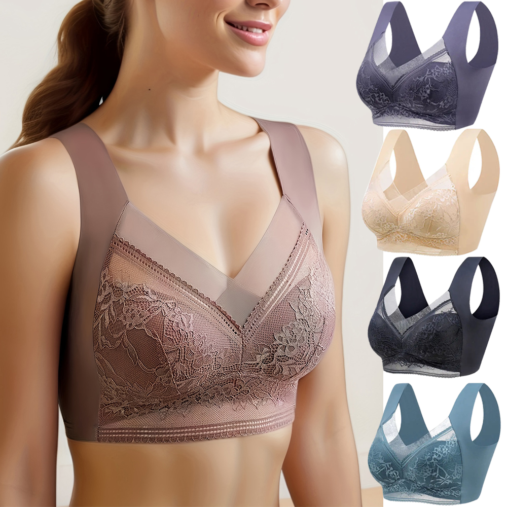L-6L feminino sutiã grande pus - Bralette Triangle Set avaliação e preço