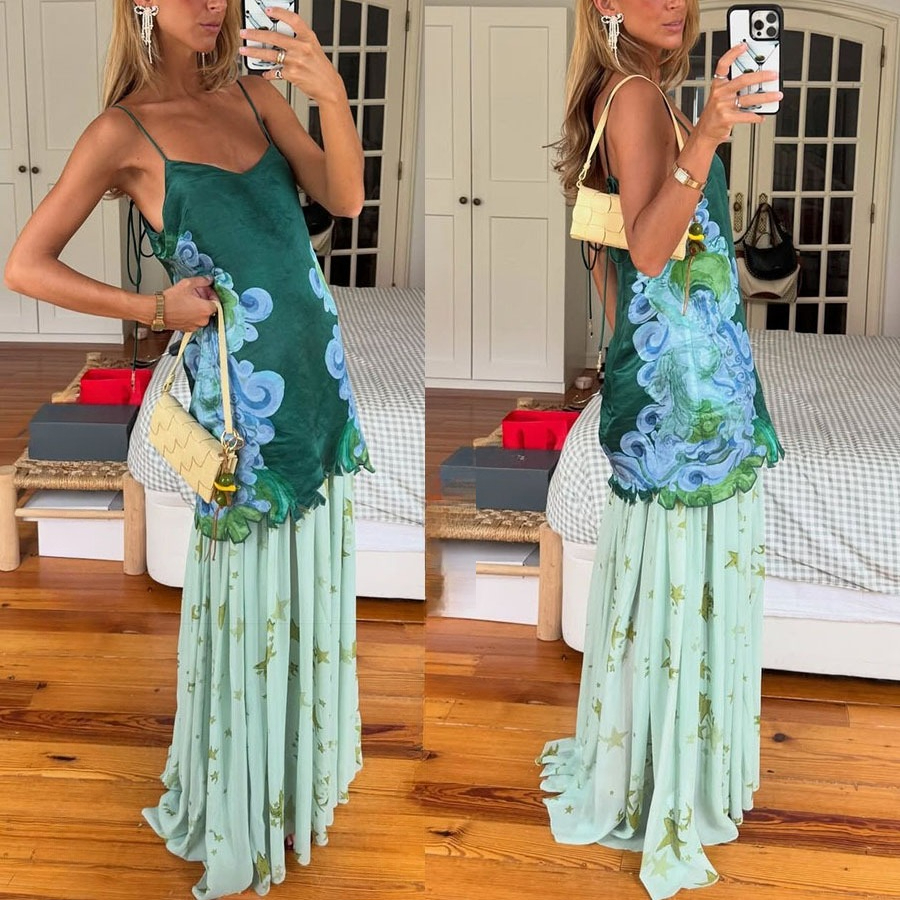Conjunto Feminino Shpmishal de - Midi Skirt Floral avaliação e preço