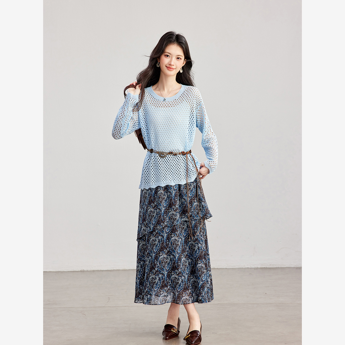 Conjunto Feminino VIMLY de Dua - Midi Skirt Floral avaliação e preço