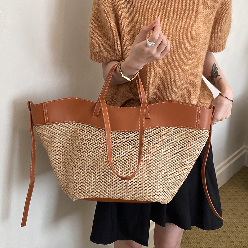 Bolsas Grandes de Palha Tricot - Crochet Bag Raffia avaliação e preço