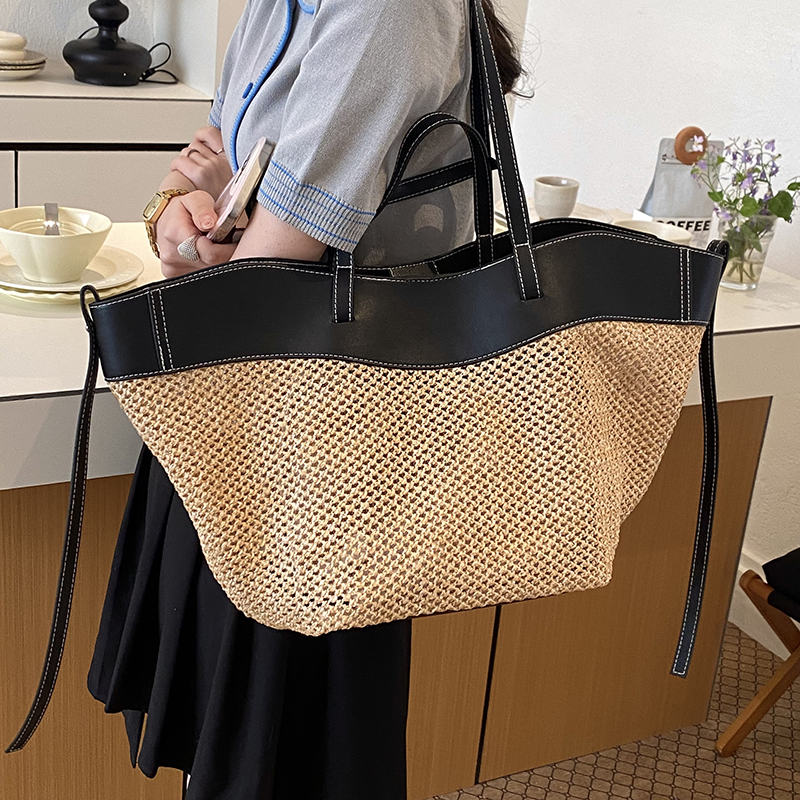 Bolsas Grandes de Palha Tricot - Crochet Bag Raffia avaliação e preço