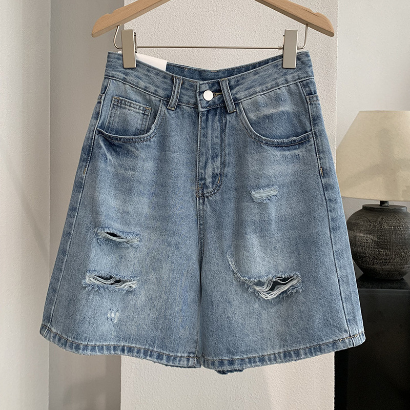 Short Jeans Feminino Vintage R - Shorts Denim Frayed avaliação e preço