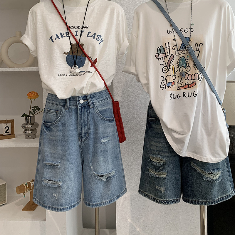 Short Jeans Feminino Vintage R - Shorts Denim Frayed avaliação e preço