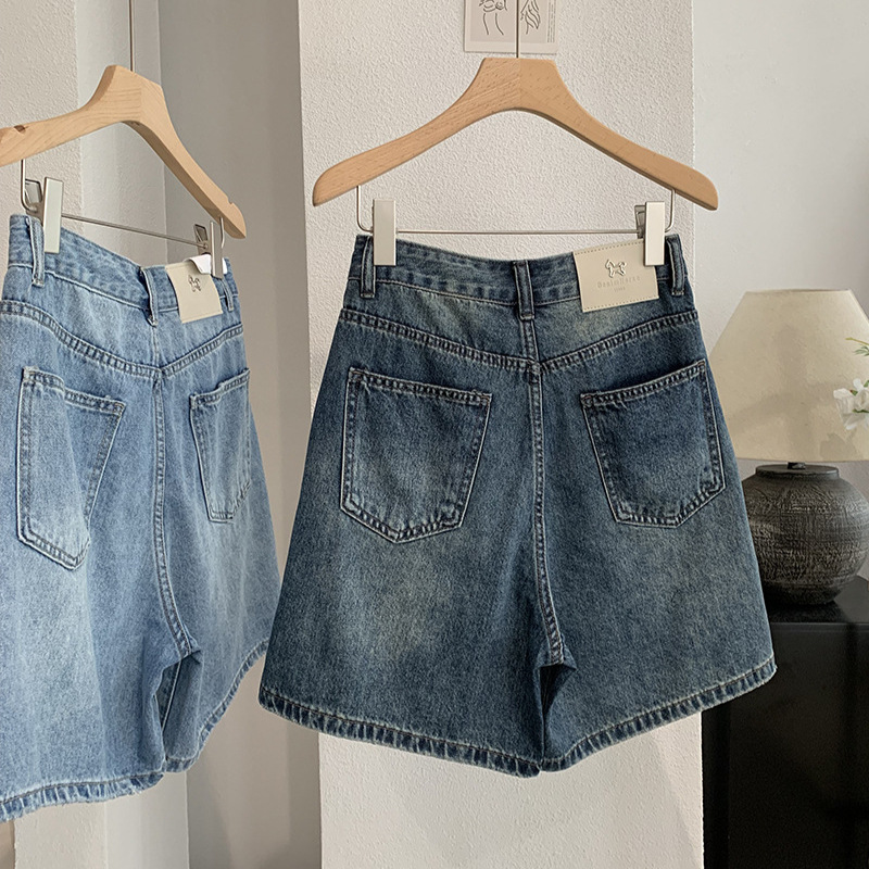 Short Jeans Feminino Vintage R - Shorts Denim Frayed avaliação e preço