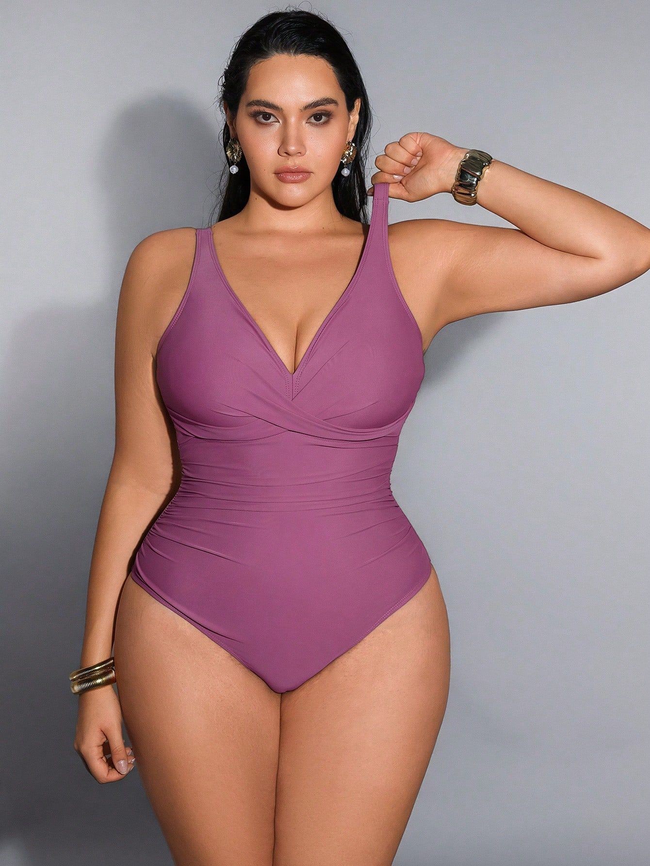 Moda Praia 2026: Maiô Feminino - Swimsuit Bikini Ruched avaliação e preço