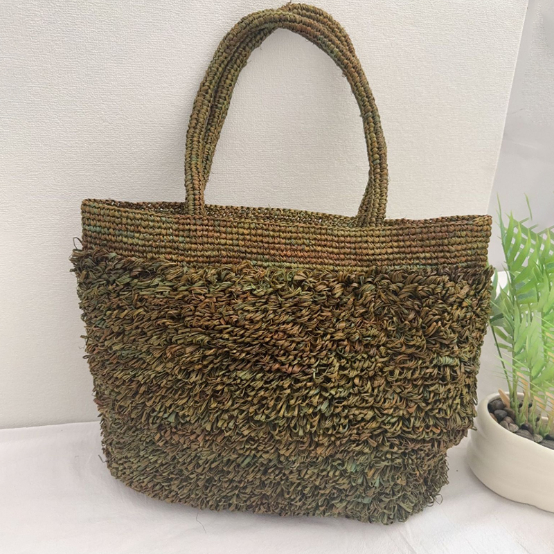 Bolsa de Ombro de Ráfia Feita  - Crochet Bag Raffia avaliação e preço