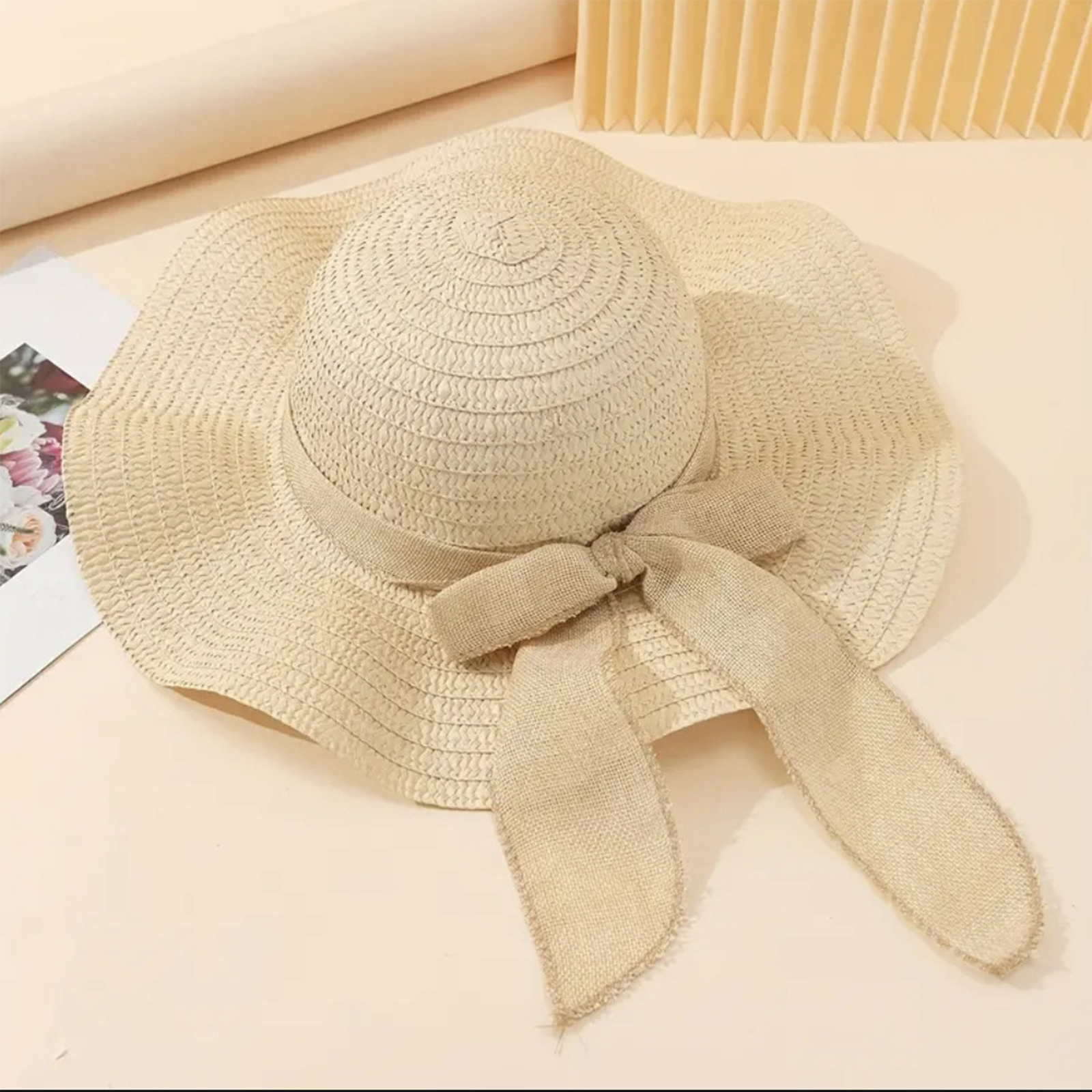 Chapéu de sol feminino com laç - Hat Floppy Wide avaliação e preço