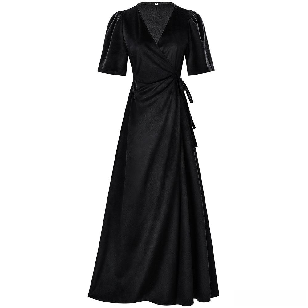 Vestido Feminino Longo de Velu - Linen Dress Wrap avaliação e preço