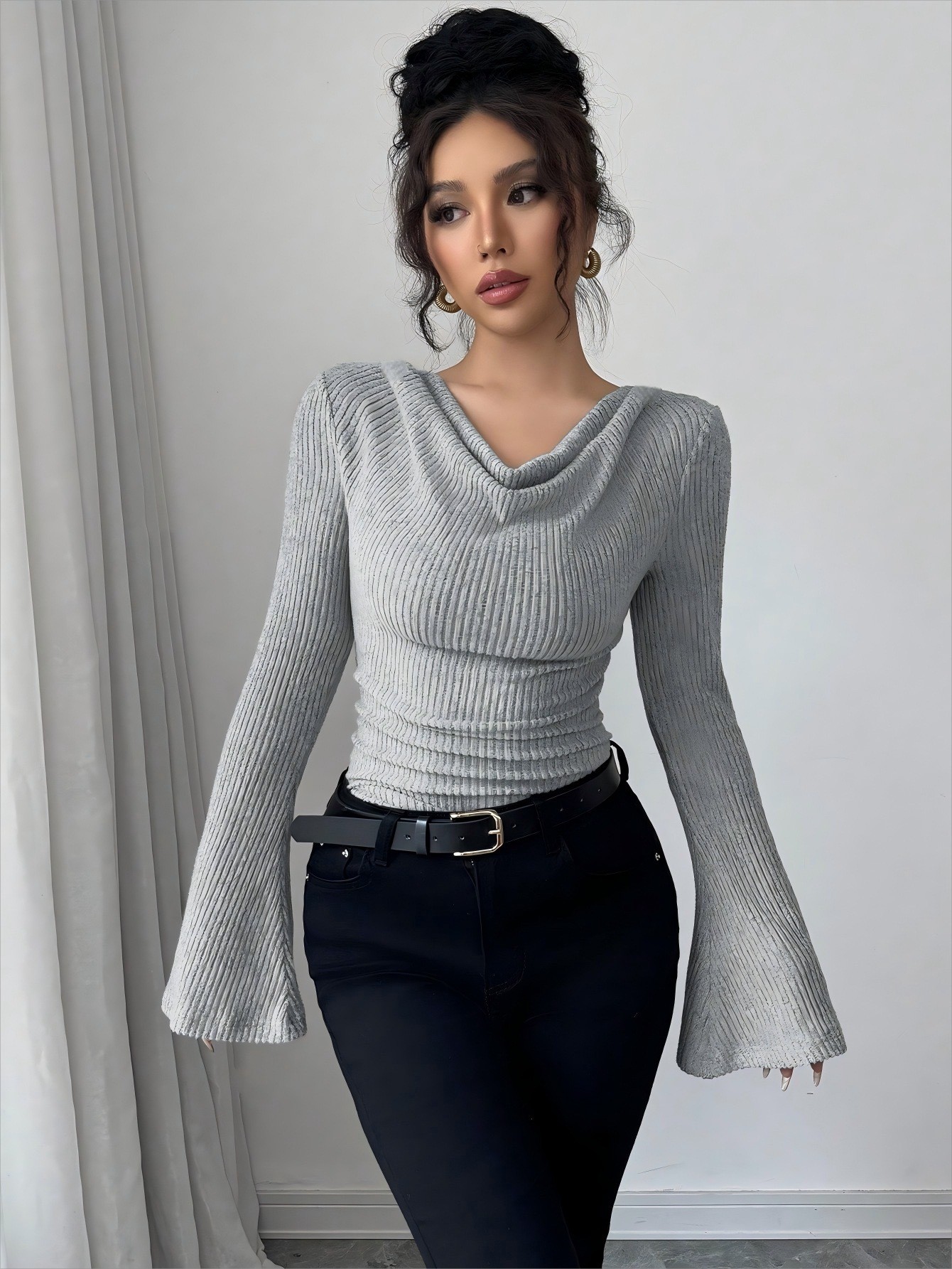 Blusa Feminina de Tricô Canela - Blouse Off Shoulder avaliação e preço