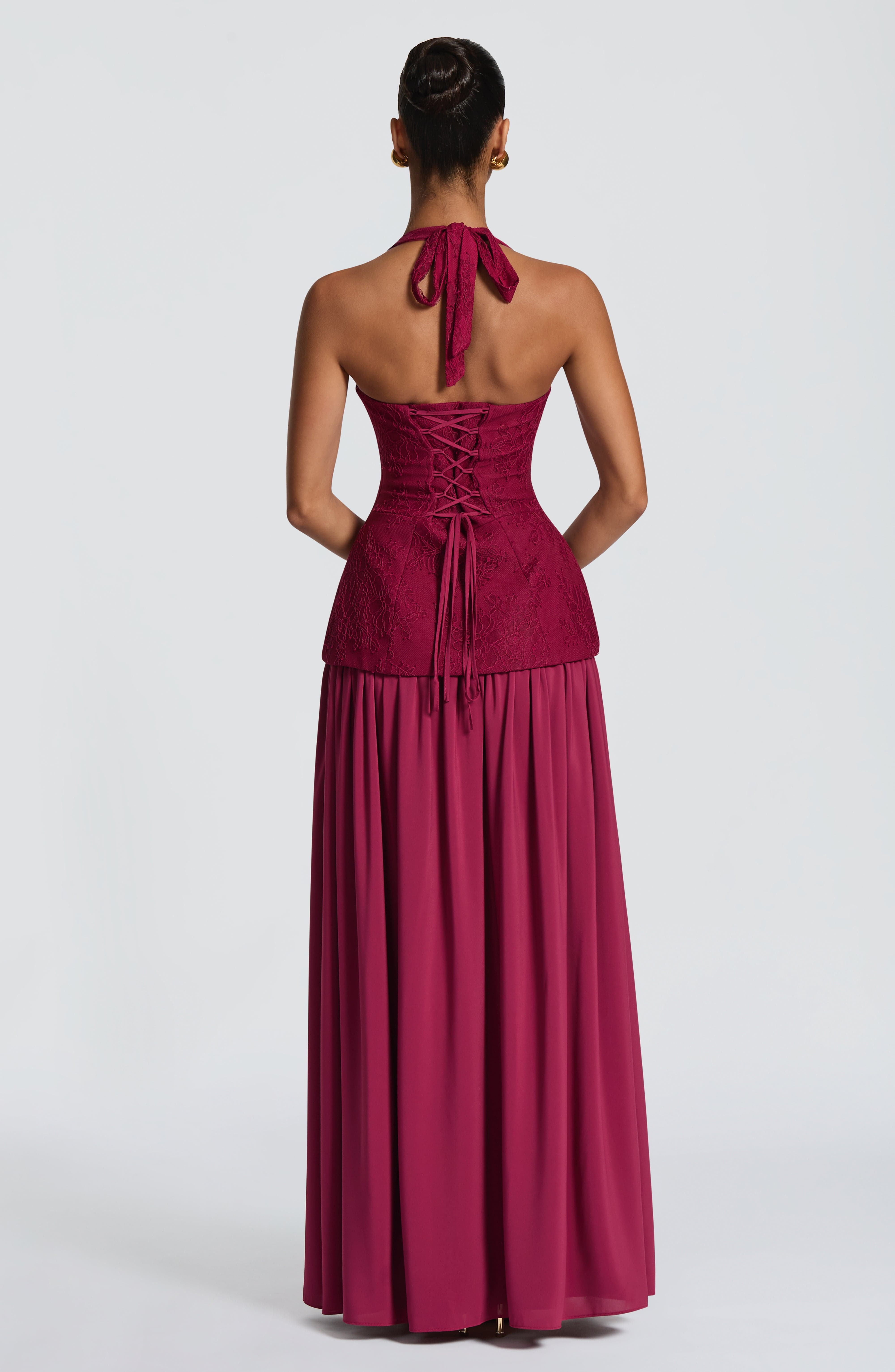 Vestido Longo de Renda Sem Cos - Maxi Dress Halter avaliação e preço