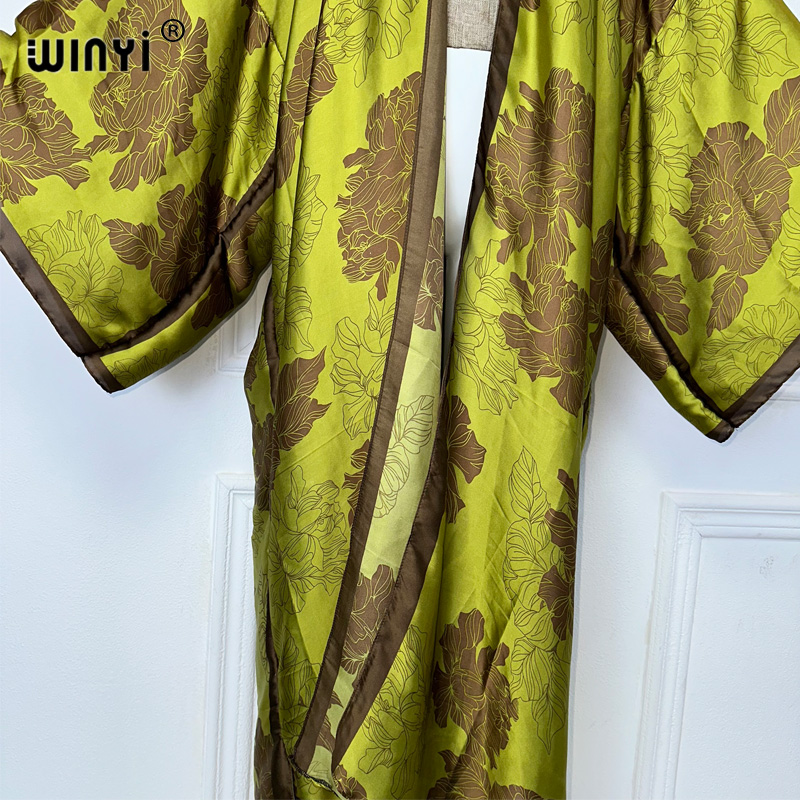 Winyi áfrica boho impressão qu - Cover Up Kaftan avaliação e preço
