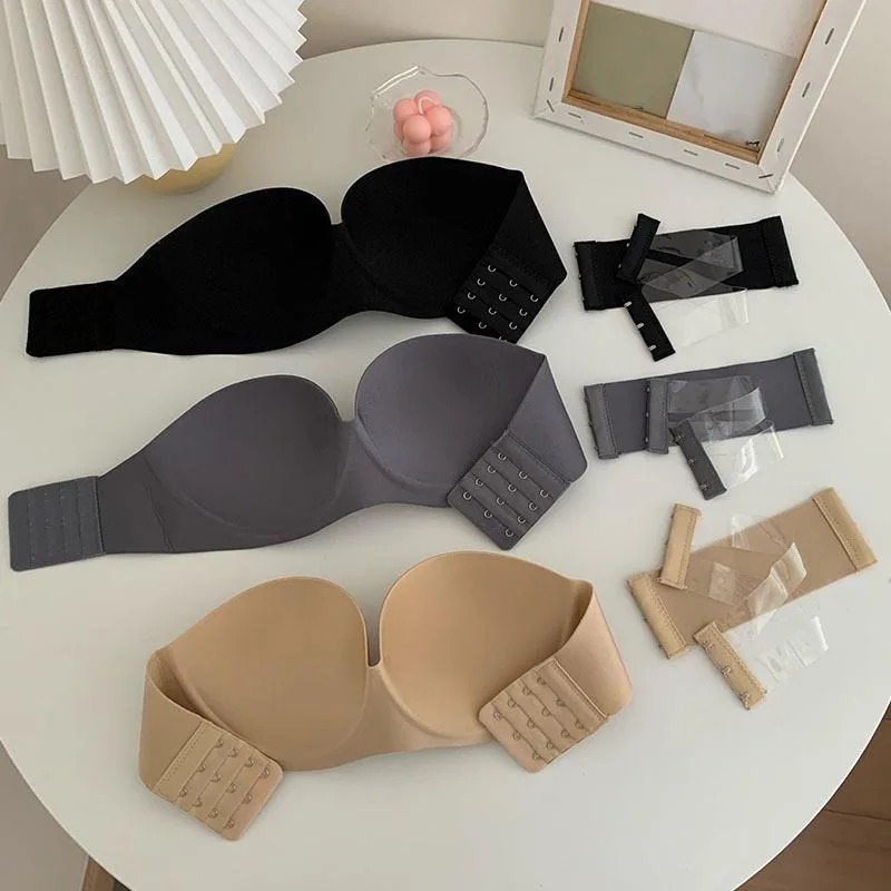 Sutiã feminino sexy sem alças, - Bralette Triangle Set avaliação e preço