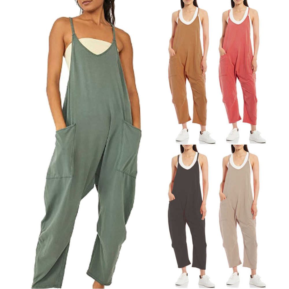 Macacão Solto de Verão Casual  - Jumpsuit Linen Relaxed avaliação e preço