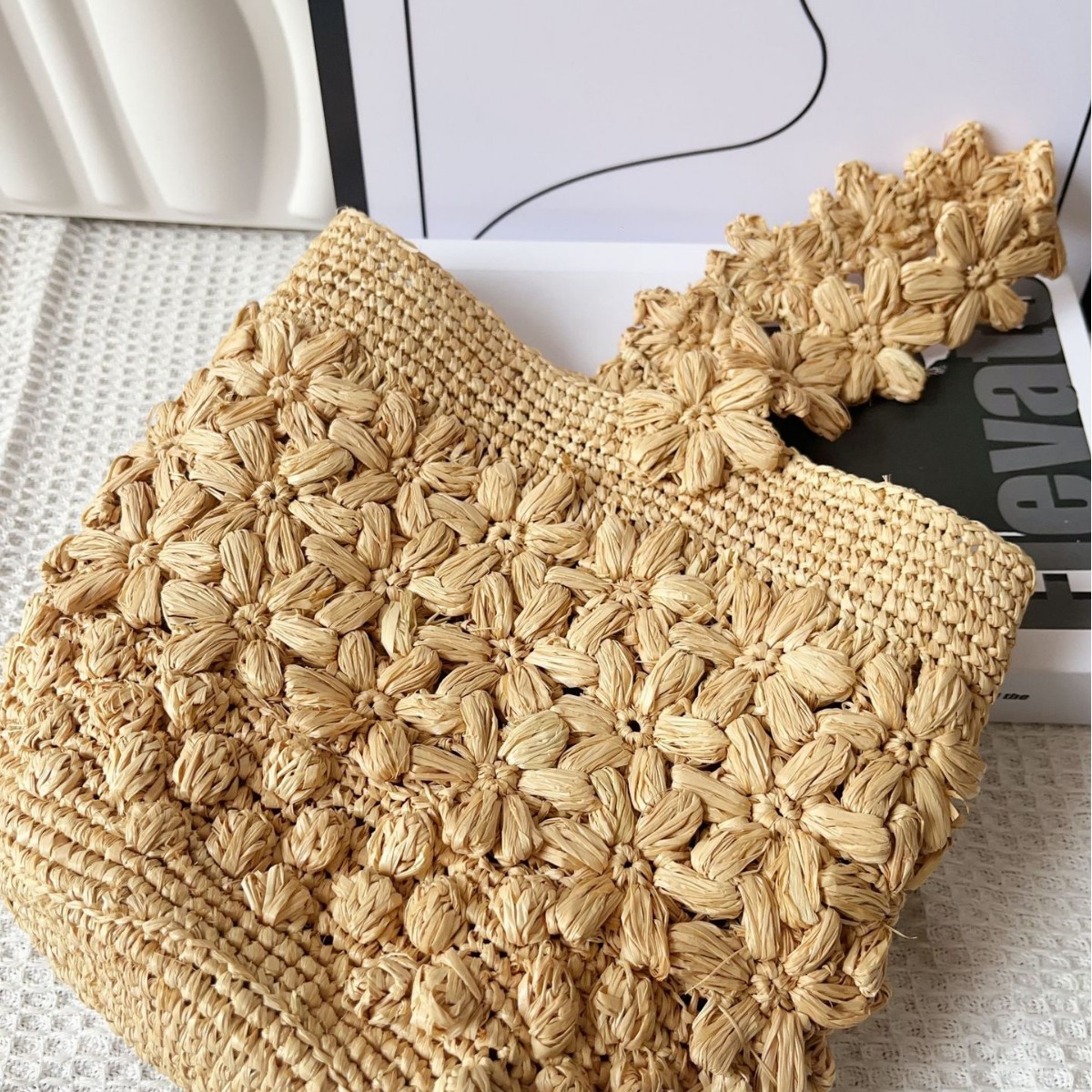 Bolsa de Palha Trançada de Ver - Crochet Bag Raffia avaliação e preço