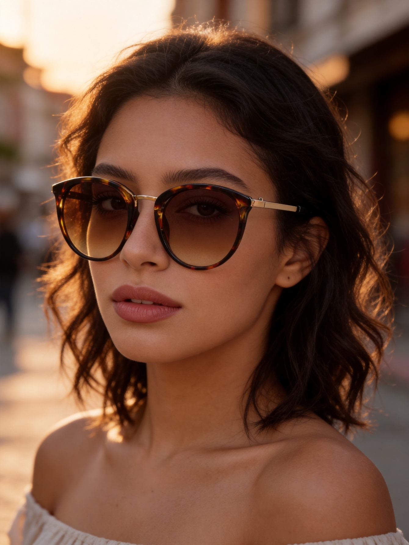 Óculos redondos retrô feminino - Sunglasses Cat Eye avaliação e preço