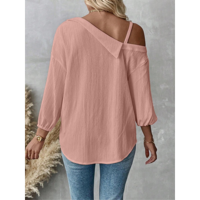 Plus Size1XL-5XL blusas femini - Blouse Off Shoulder avaliação e preço