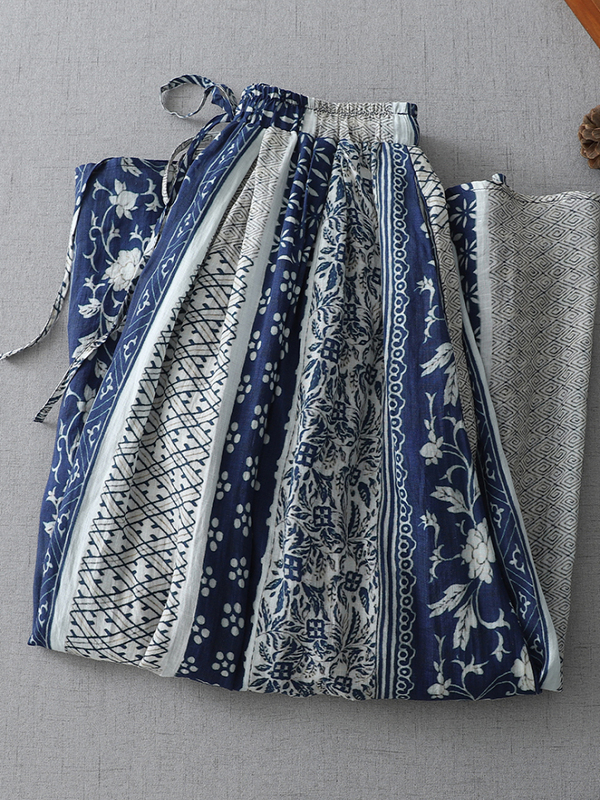 Saia Midi Feminina Estilo Retr - Midi Skirt Floral avaliação e preço