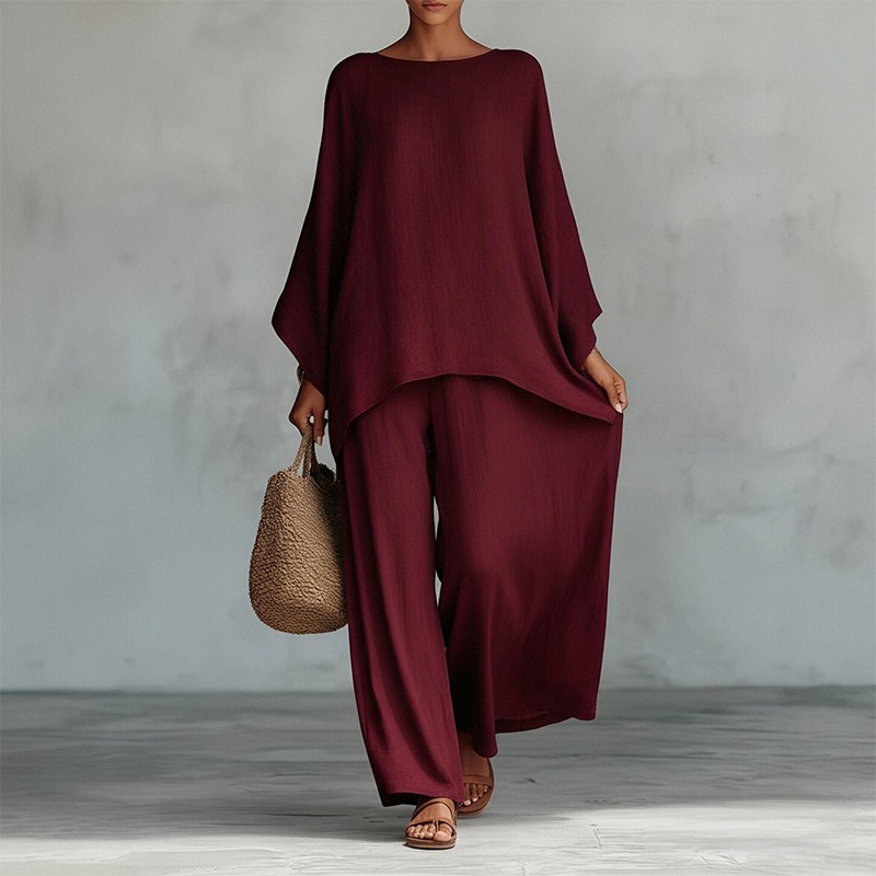 Conjunto de 2 Peças de Calças  - Linen Pant Wide avaliação e preço