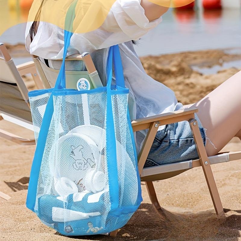 Bolsa de Praia Grande em Malha - Tote Bag Beach avaliação e preço