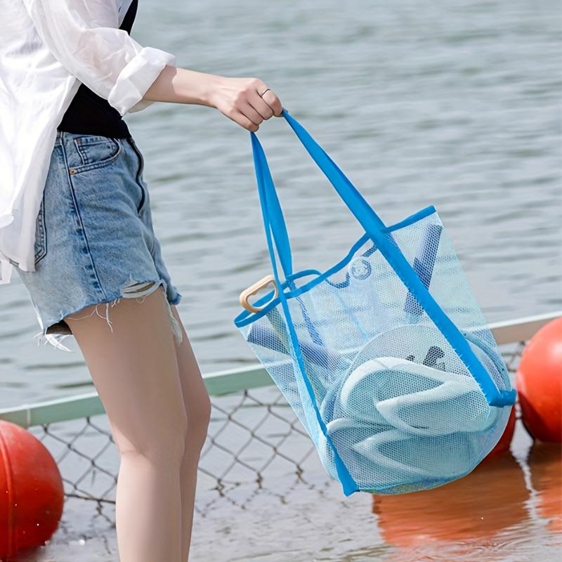 Bolsa de Praia Grande em Malha - Tote Bag Beach avaliação e preço